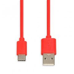 CABLE I-BOX USB 2.0 TYPE C, 2A 1M RED-thumb-1