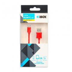 CABLE I-BOX USB 2.0 TYPE C, 2A 1M RED-thumb-2