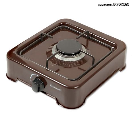 1-burner gas cooker Ravanson K-01BR (Brown)