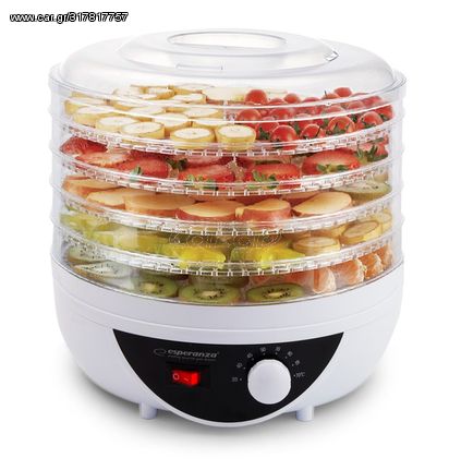 Esperanza EKD002 food dehydrator Black,Transparent,White 250 W