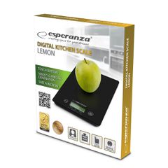 Esperanza EKS002K Electronic kitchen scale Black Tabletop Rectangle-thumb-2