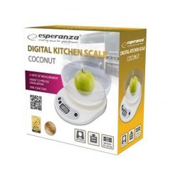 Esperanza EKS007 Kitchen scale with a bowl. White Electronic kitchen scale-thumb-2