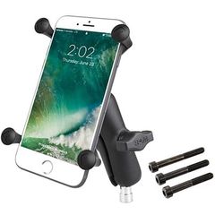 RAM Mounts X-Grip Large Phone Mount with Motorcycle Handlebar Clamp Base