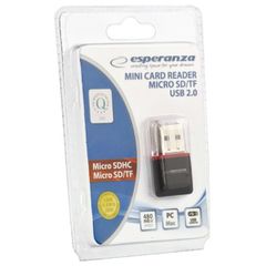 Esperanza EA134K card reader Black,Silver,Transparent USB 2.0-thumb-1