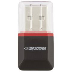 Esperanza EA134K card reader Black,Silver,Transparent USB 2.0-thumb-2