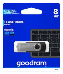 Goodram UTS2 USB flash drive 8 GB USB Type-A 2.0 Black,Silver-thumb-4