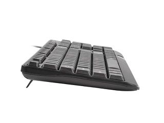 NATEC KEYBOARD TROUT SLIM USB, US LAYOUT, BLACK-thumb-3
