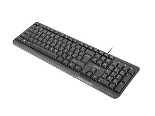 NATEC KEYBOARD TROUT SLIM USB, US LAYOUT, BLACK-thumb-1
