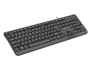 NATEC KEYBOARD TROUT SLIM USB, US LAYOUT, BLACK-thumb-2