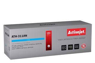 Activejet ATH-311AN toner for HP printer; HP 126A CE311A, Canon CRG-729C replacement; Premium; 1000 pages; cyan