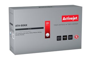 Activejet ATH-80NX toner for HP printer; HP 80X CF280X replacement; Supreme; 6900 pages; black