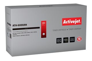 Activejet ATH-6000AN toner for HP printer; HP 124A Q6000A, Canon CRG-707B replacement; Premium; 2500 pages; black