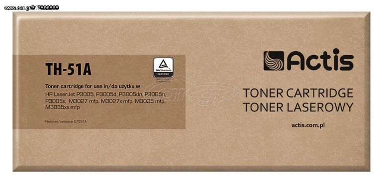 Actis TH-51A toner for HP printer; HP 51A Q7551A replacement; Standard; 6500 pages; black