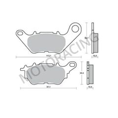 ΤΑΚΑΚΙΑ ΠΙΣΩ YAMAHA X-MAX 125 18' / X-MAX 300 17' / MT-03 16' / YZF R3 15' SBS 230CT - CARBONTECH