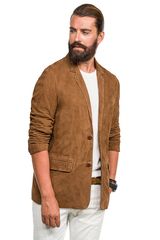 LAPEL ROSSI CAMEL γνήσιο δέρμα αρνί νάπα