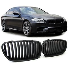 Σετ 2 τεμάχια Sport μάσκα ψυγείου Performance Matt κατάλληλη για BMW F10 F11 Sedan Touring