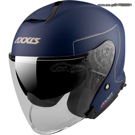 Κράνος jet Axxis Mirage SV solid matt blue