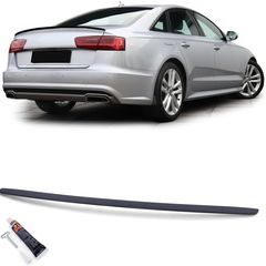 Sport πίσω σπόιλερ μαύρο ματ κατάλληλο για Audi A6 4G Limousine 11-18