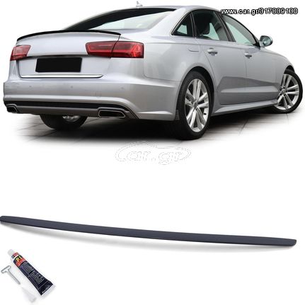 Sport πίσω σπόιλερ μαύρο ματ κατάλληλο για Audi A6 4G Limousine 11-18