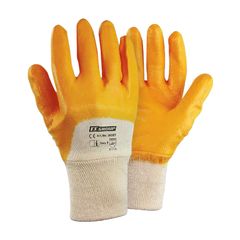 Γάντια εργασίας νιτριλίου FFGroup Large/9" πορτοκαλί