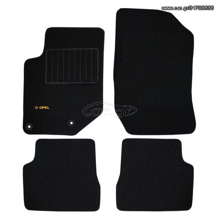Πατάκια δαπέδου μοκέτας Standard μαύρα για Opel Corsa (F) 4τμχ