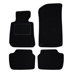 Πατάκια δαπέδου μοκέτας Standard μαύρα συμβατά με BMW 3 Series (E46) 4τμχ