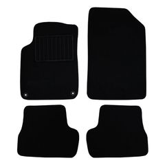 Πατάκια δαπέδου μοκέτας Standard μαύρα συμβατά με Citroen C3 (II)/ Citroen DS3 4τμχ