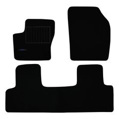 Πατάκια δαπέδου μοκέτας Standard μαύρα για Ford S-Max (I) 3τμχ