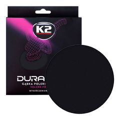 Σφουγγάρι γυαλίσματος μαύρο μαλακό με velcro K2 Duraflex 150/25mm