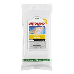Καθαριστικά μαντηλάκια χεριών Autoland Hand Tissues XL 22x24cm Refreshing 25τμχ