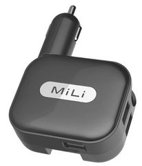 MiLi Universal Charger Plus Φορτιστής Ταξιδιού με Τριπλή Θύρα Φόρτισης USB και αντάπτορες EU/US/UK (HC-U20-C)