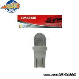 LED ΛΑΜΠΕΣ LIMASTAR MINI T10 ΣΤΡΟΓΓ  CLEAR/ΛEYKΟ