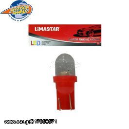 LED ΛΑΜΠΕΣ LIMASTAR MINI T10 ΣΤΡΟΓΓ KOKKINΟ