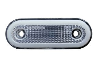 LED Όγκου Πλευρικής Σήμανσης NEON Λευκό με Е-Mark 12V 24V