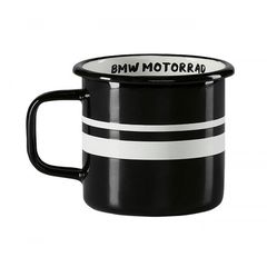 BMW Motorrad Εμαγιέ Κούπα Twin Stripes Μαύρη