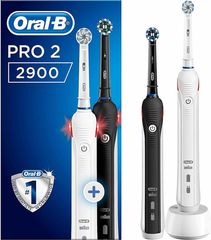 Braun Oral-B PRO 2 2900 Duopack Black-White Edition Ηλεκτρική Οδοντόβουρτσα (269632)