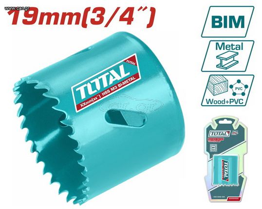 Ποτηροτρύπανο Μετάλλου TOTAL 19mm ( TAC410191 )