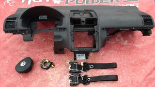 VW TOURAN 2007-2011  SET  ΑΕΡΟΣΑΚΟΙ ( ΤΑΜΠΛΟ -ΑΕΡΟΣΑΚΟΣ ΟΔΗΓΟΥ-ΣΥΝΟΔΗΓΟΥ -ΤΑΙΝΙΑ ΤΙΜΟΝΙΟΥ -ΖΩΝΕΣ ΕΜΠΡΟΣ )