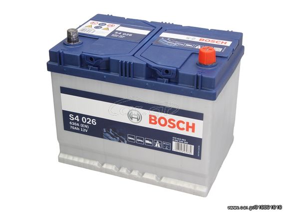 Μπαταρία BOSCH 12V 70Ah/630A S4 (R+ 1) 260x173x225  ||0 092 S40 260||