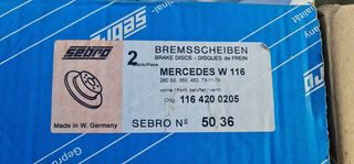 Δίσκοι φρένων Mercedes Benz S Class (W116), SL (R107) Sebro 116 420 0205-thumb-4