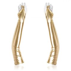 Naughty Toys Shiny Finger Loop Gloves Gold