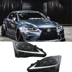 ΦΑΝΑΡΙΑ ΕΜΠΡΟΣ FULL LED DRL Headlights Dynamic Turn Light Signal LEXUS IS XE20 (2006-2013) Black Edition