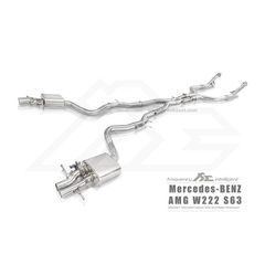 Εξάτμιση από καταλύτη και πίσω της FI Exhaust για Mercedes-Benz S Class W222 AMG S63 (MB-222A-CBE)