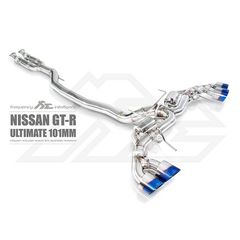 Εξάτμιση από καταλύτη και πίσω της FI Exhaust για Nissan GTR R35 3.8 Ultimate 101mm (NI-R35101-CBV)