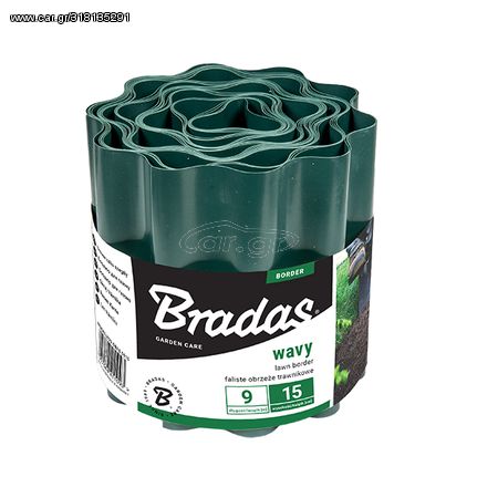 OBFG 0925 ΔΙΑΧΩΡΙΣΤΙΚΟ ΚΗΠΟΥ 25cm X 9m ΠΡΑΣΙΝΟ BRADAS