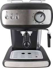 Crown CEM-1525 Μηχανή Espresso 1.2lt, 850W Πίεσης 15bar Ασημί