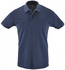 Sol's Perfect Men 11346 Ανδρικό πόλο πικέ Πικέ 180 γρ. - 100% Ringspun βαμβάκι πενιέ HEATHER DENIM - 222