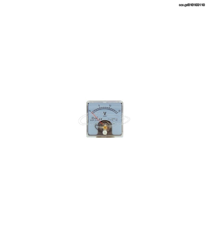 ΑΝΑΛΟΓΙΚΟ ΒΟΛΤΟΜΕΤΡΟ ΓΙΑ ΠΑΝΕΛ 0-15 Vdc 6*6cm