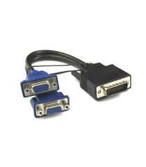 ΚΑΛΩΔΙΟ SPLITTER DVI-I ΣΕ 2x VGA ΕΠΙΧΡΥΣΩΜΕΝΟ