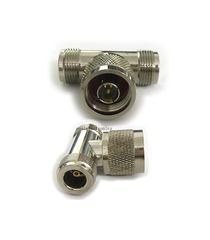 N-TYPE ΑΡΣΕΝΙΚΟ ADAPTOR T ΣΕ 2 N-TYPE ΘΗΛΥΚΑ TEFLON